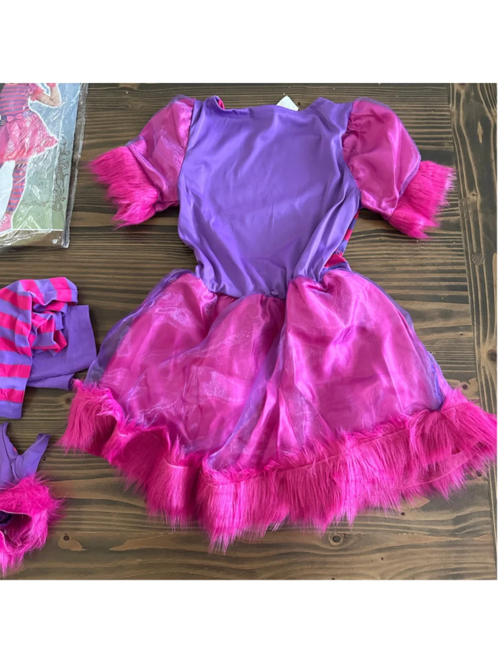 Amscan Cheshire Cat Costume Girls Medium Pink Purple Alice in Wonderland
